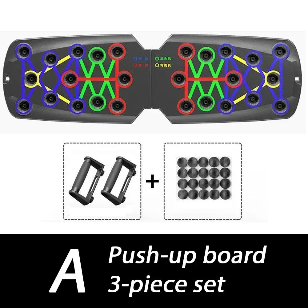 21-in-1 Folding Push-Up Board – Portable Fitness Training System