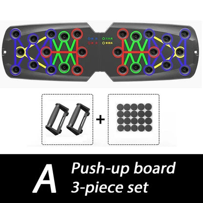 21-in-1 Folding Push-Up Board – Portable Fitness Training System