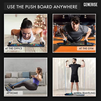 21-in-1 Folding Push-Up Board – Portable Fitness Training System