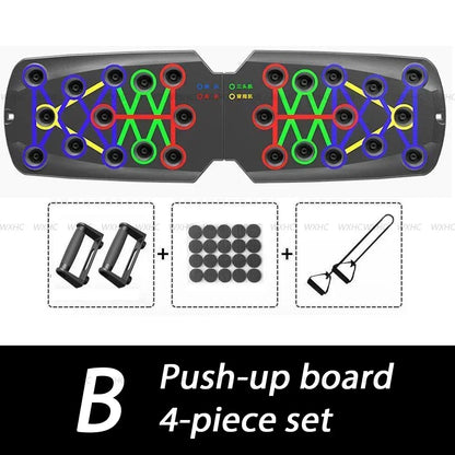 21-in-1 Folding Push-Up Board – Portable Fitness Training System